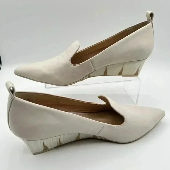 Franco Sarto Womens Cammera Wedges Pump Pointed Toe Leather upper 10 M - Picture 10 of 14